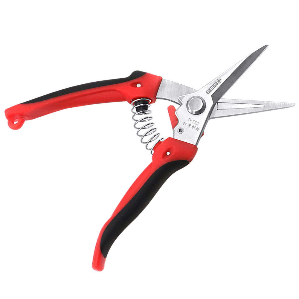 Industrial Scissors Multi-Purpose Shears Stainless Steel Blades with Black Red Handle for Cutting Thin Metal Copper Sheets